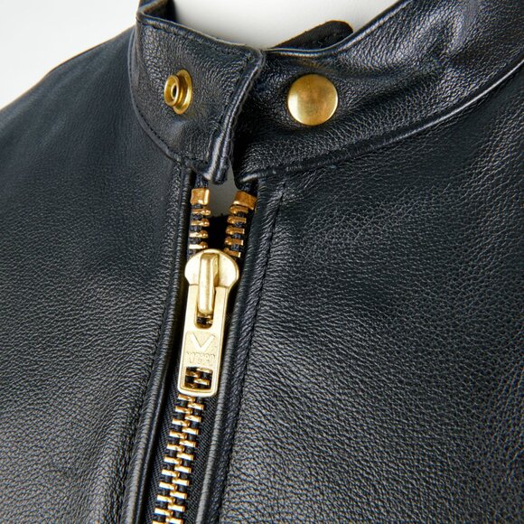 Vanson Men's Black Cafe Racer Jacket Model AR2 FIRE Sz 42 Tailored Worn Once!!! - Picture 9 of 16